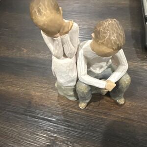 Willow Tree Brother and Sister By My Side Painted Figure Susan Lordi